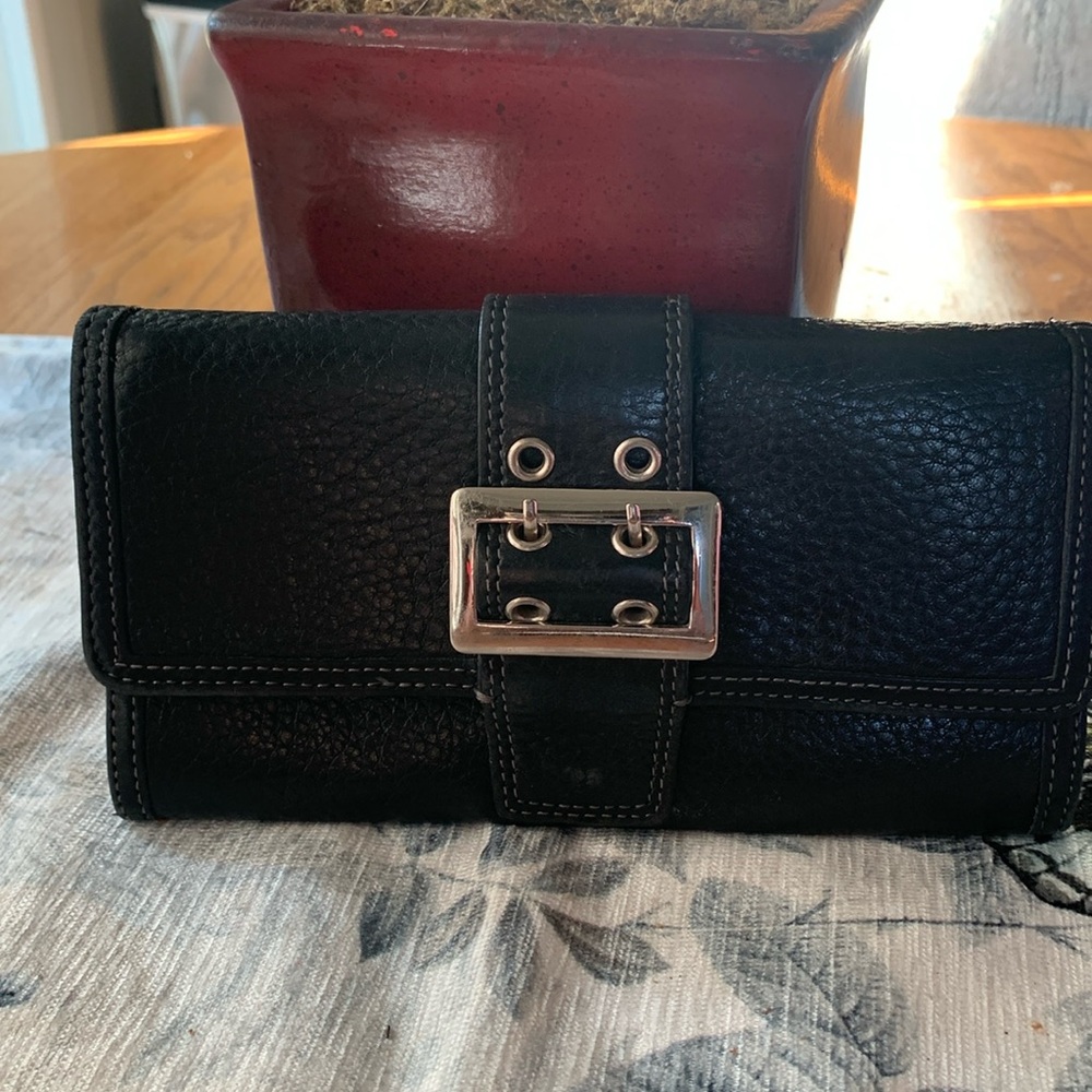 Talbots Leather Buckle Wallet